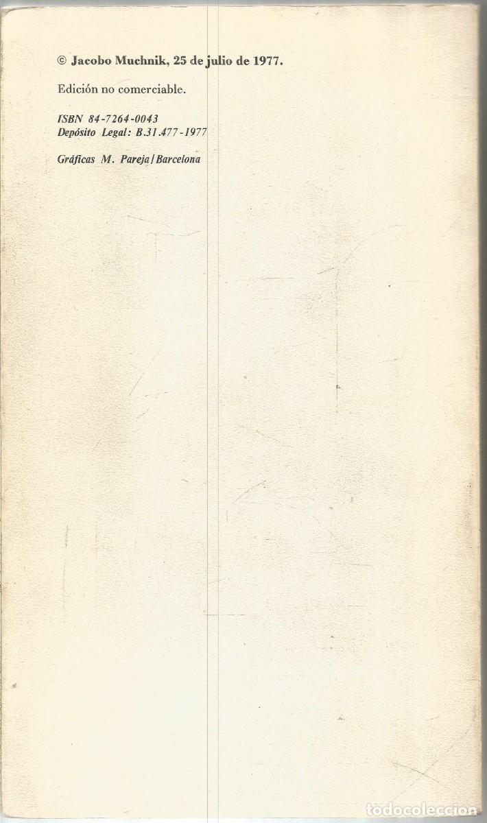 Libros de segunda mano: JACOBO MUCHNIK. CUENTOS SIN CUENTO. - Foto 2