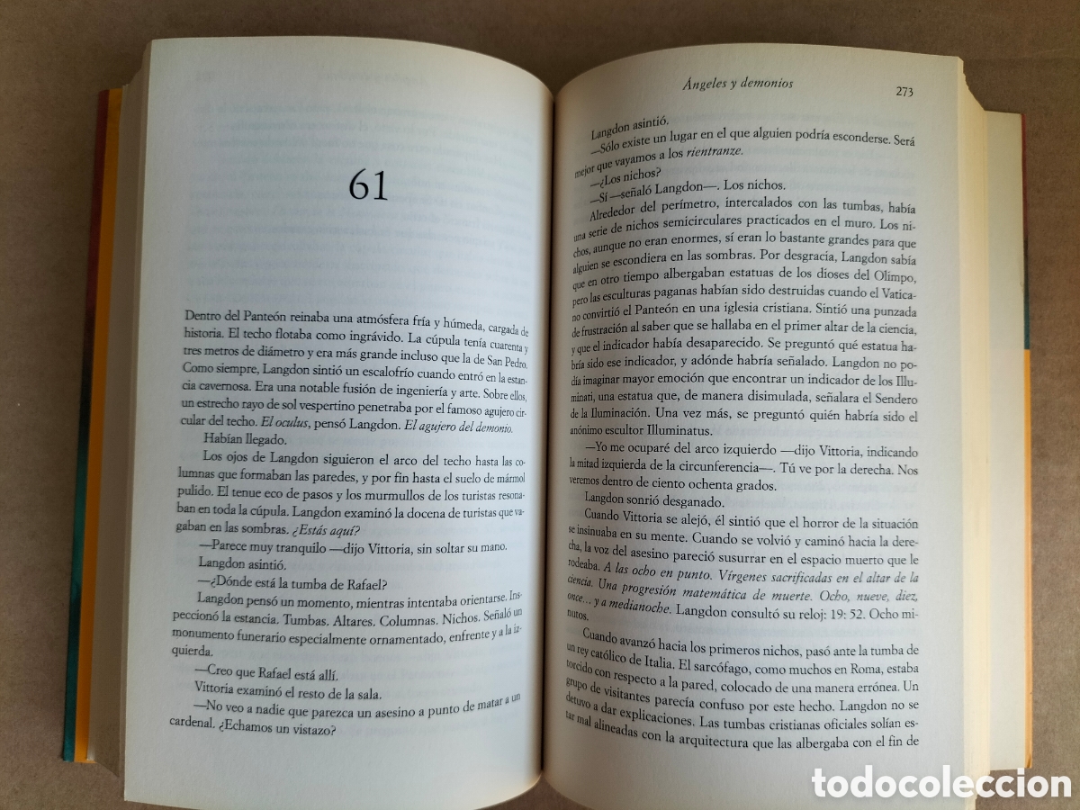 Libros de segunda mano: &Aacute;ngeles y demonios. Dan Brown. Ediciones urano, 2004. Libro - Foto 4