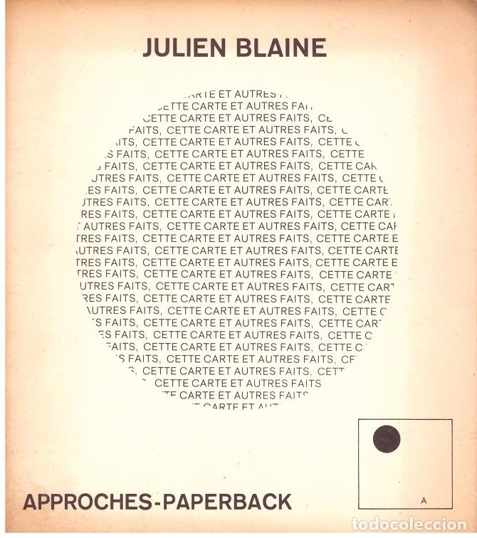 Livres d'occasion: CETTE CARTE ET AUTRES FAITS - Blaine, Julien - Editorial Approches-Paperback - 1968, 1&ordf; ed.