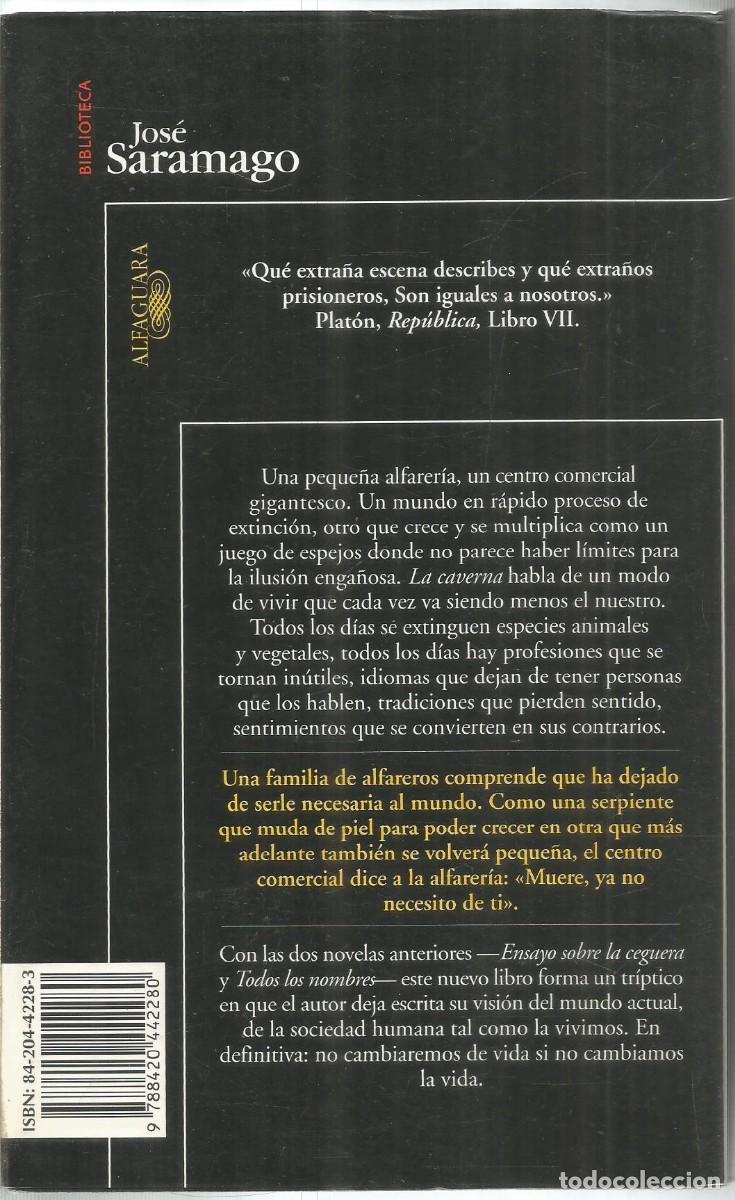 Libros de segunda mano: JOSE SARAMAGO. LA CAVERNA. ALFAGUARA. - Foto 2