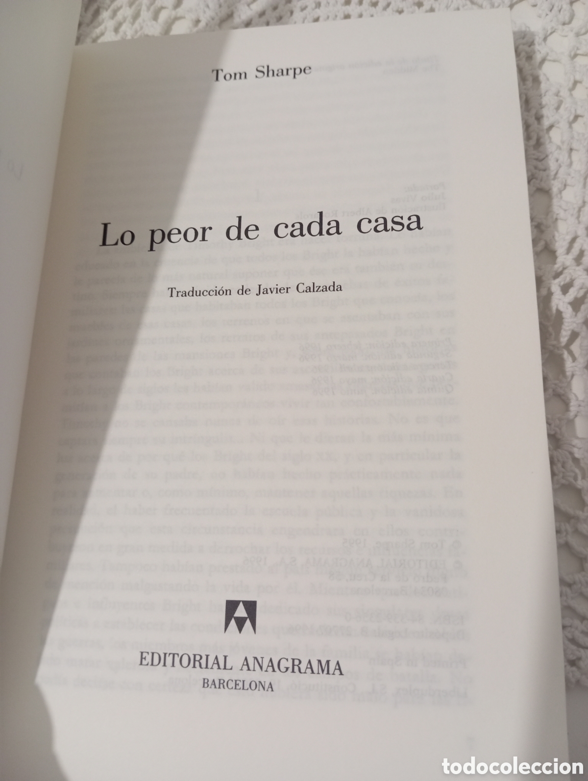 Libros de segunda mano: Lo peor de cada casa. Tom Sharpe - Foto 3
