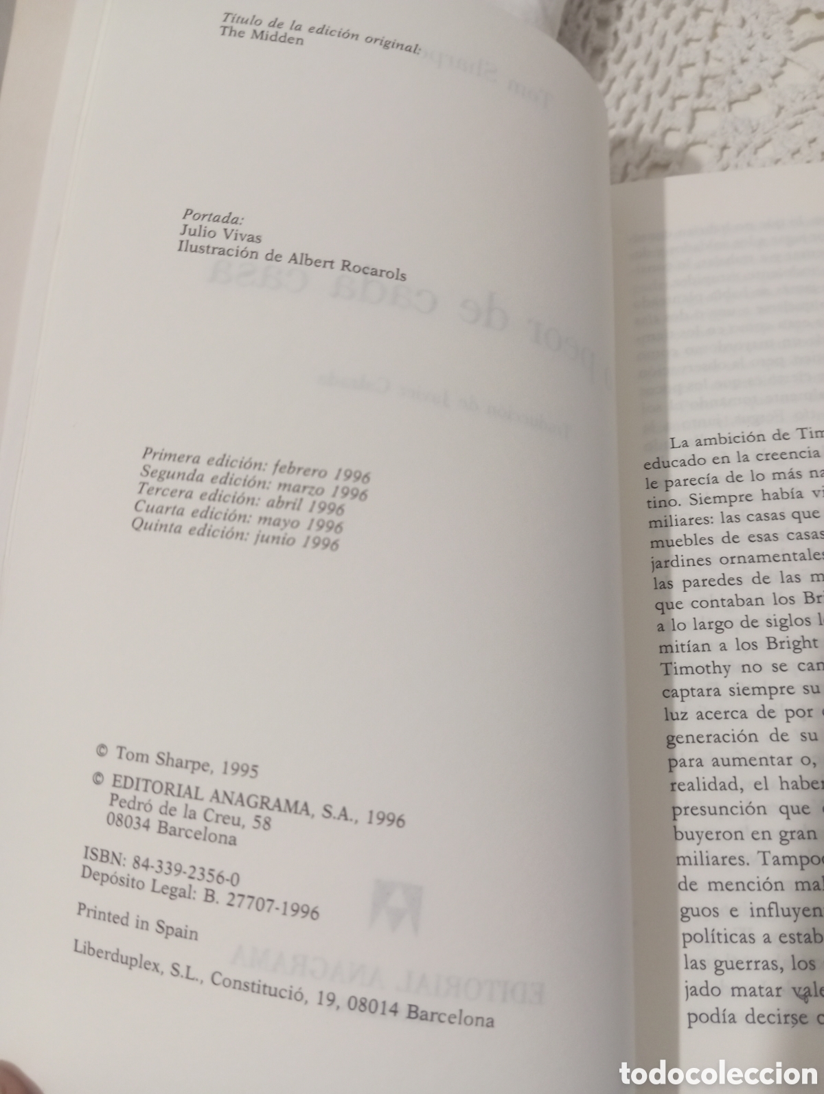 Libros de segunda mano: Lo peor de cada casa. Tom Sharpe - Foto 4