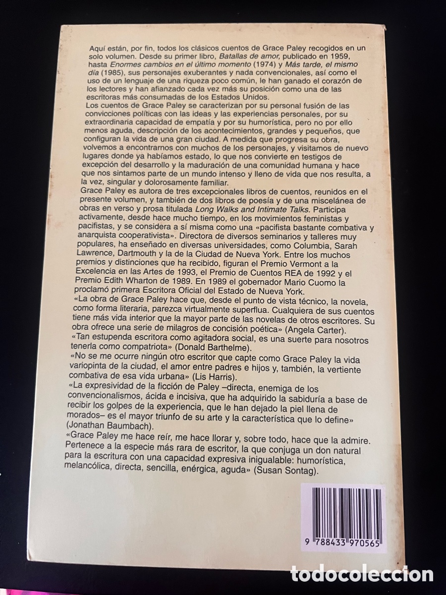 Libros de segunda mano: Cuentos completos . Grace Paley. - Foto 2