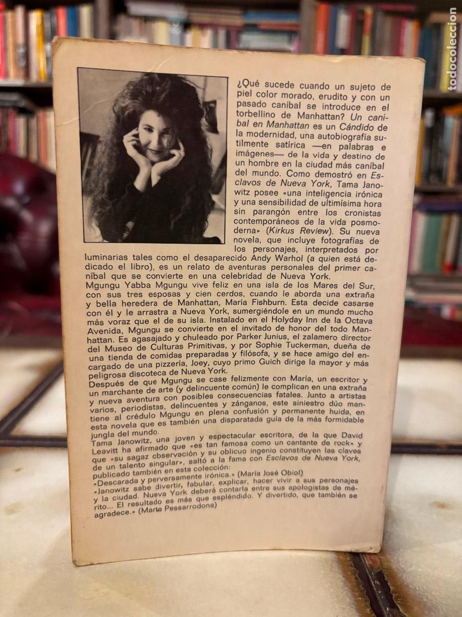 Libros de segunda mano: Un can&iacute;bal en Manhattan. Tama Janowitz. - Foto 2