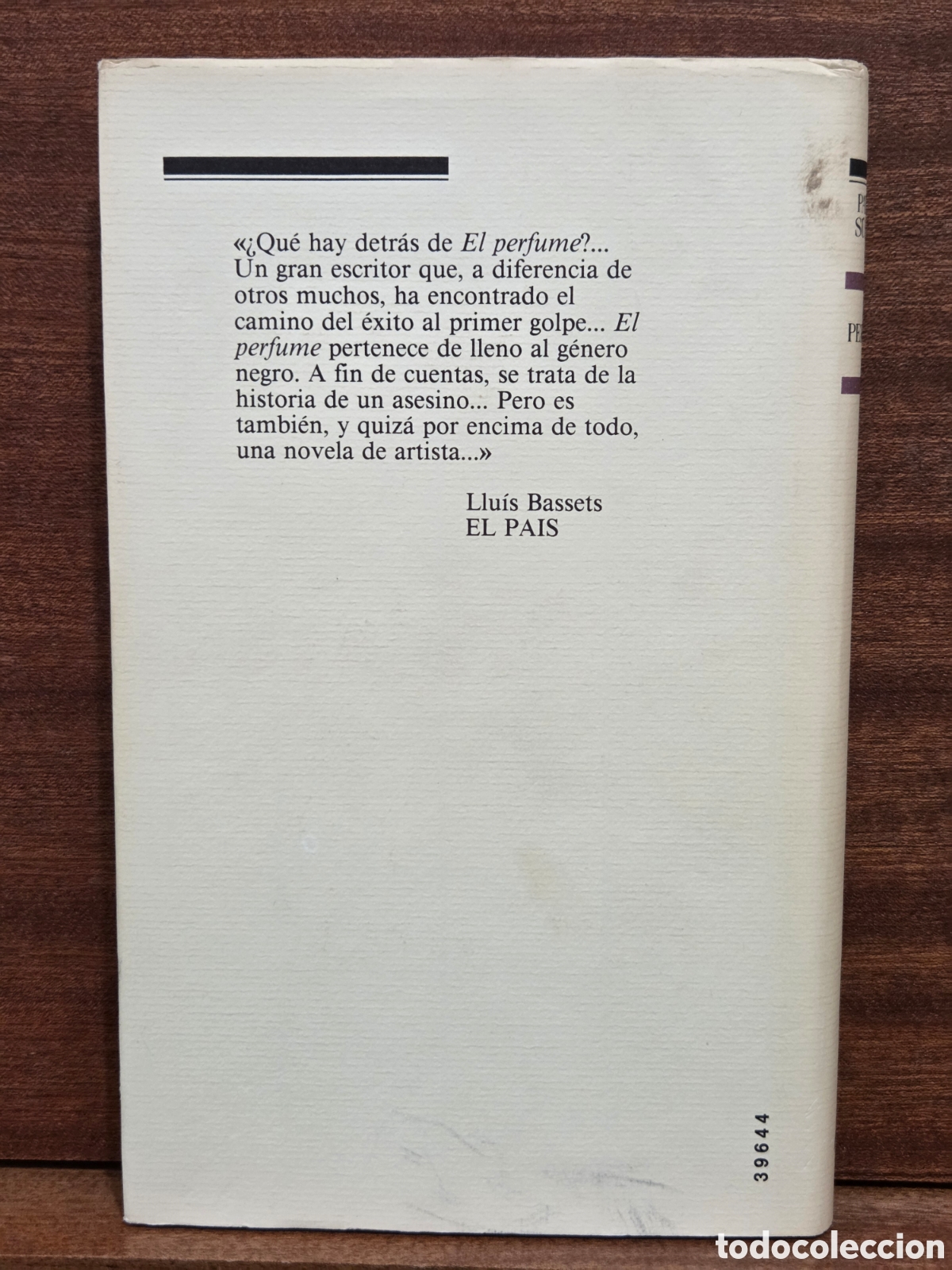 Libros de segunda mano: &rdquo;&rdquo;EL PERFUME&rdquo;&rdquo;...PATRICK S&Uacute;SKIND...CIRCULO DE LECTORES...1985... - Foto 2