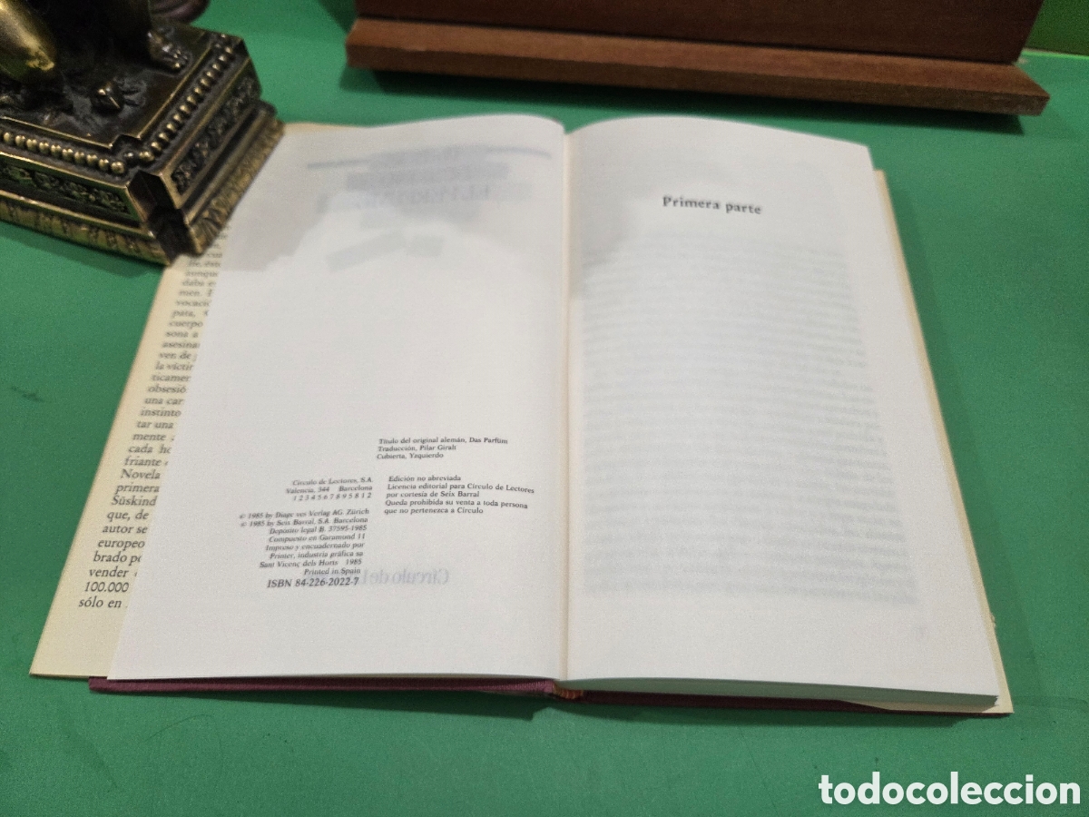 Libros de segunda mano: &rdquo;&rdquo;EL PERFUME&rdquo;&rdquo;...PATRICK S&Uacute;SKIND...CIRCULO DE LECTORES...1985... - Foto 7