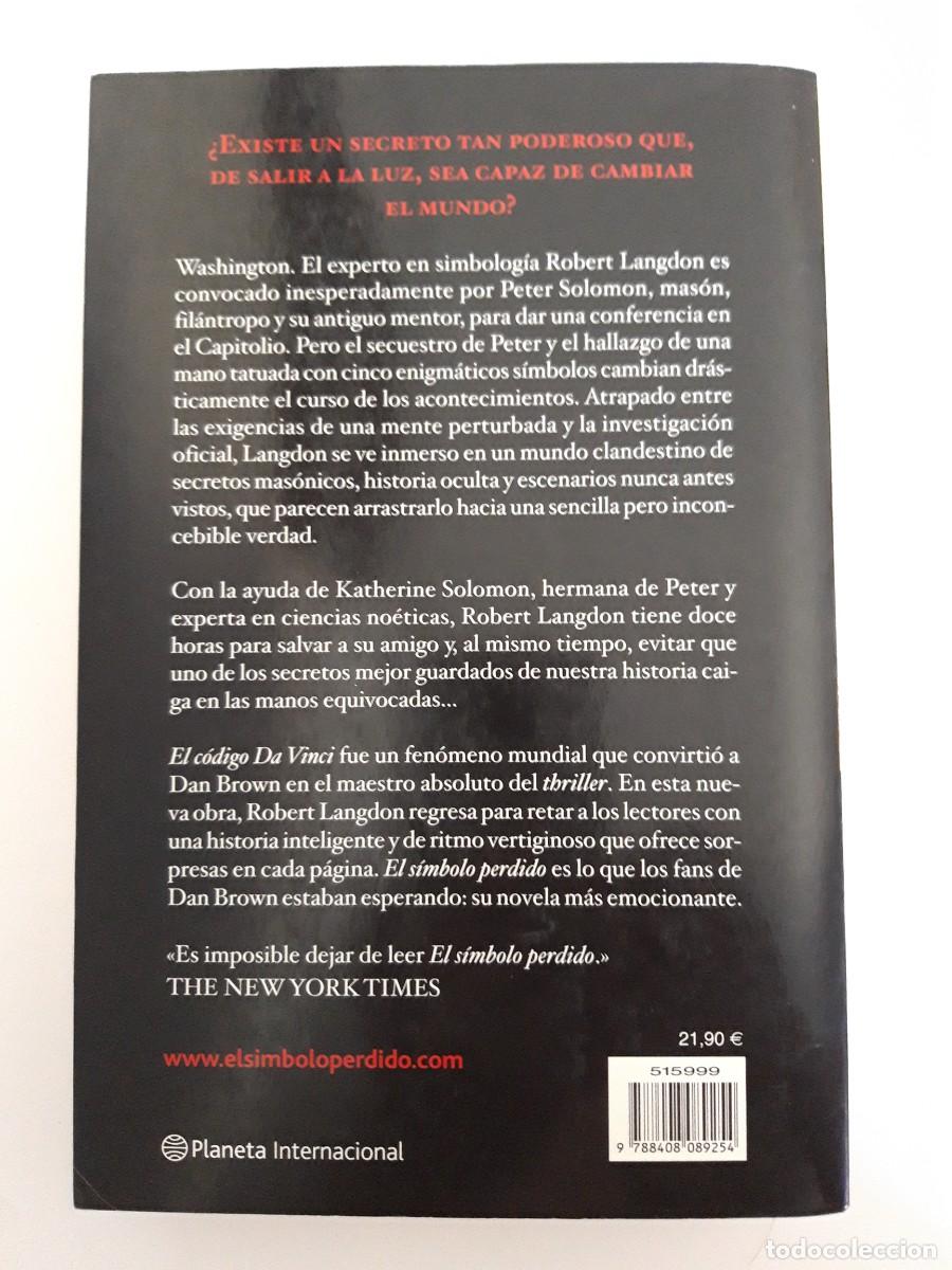 Libros de segunda mano: El s&iacute;mbolo perdido - Dan Brown - Foto 2