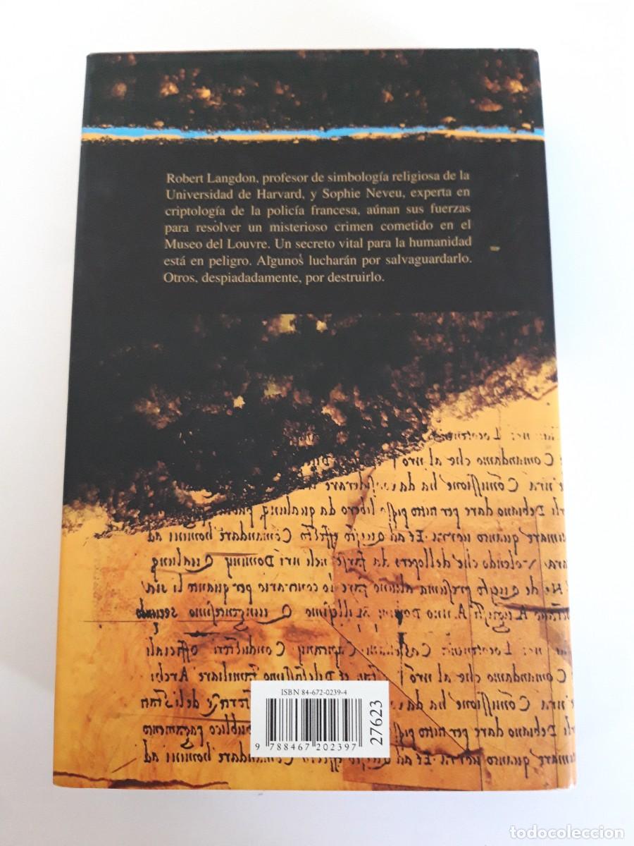 Libros de segunda mano: El c&oacute;digo da Vinci - Dan Brown - Foto 2