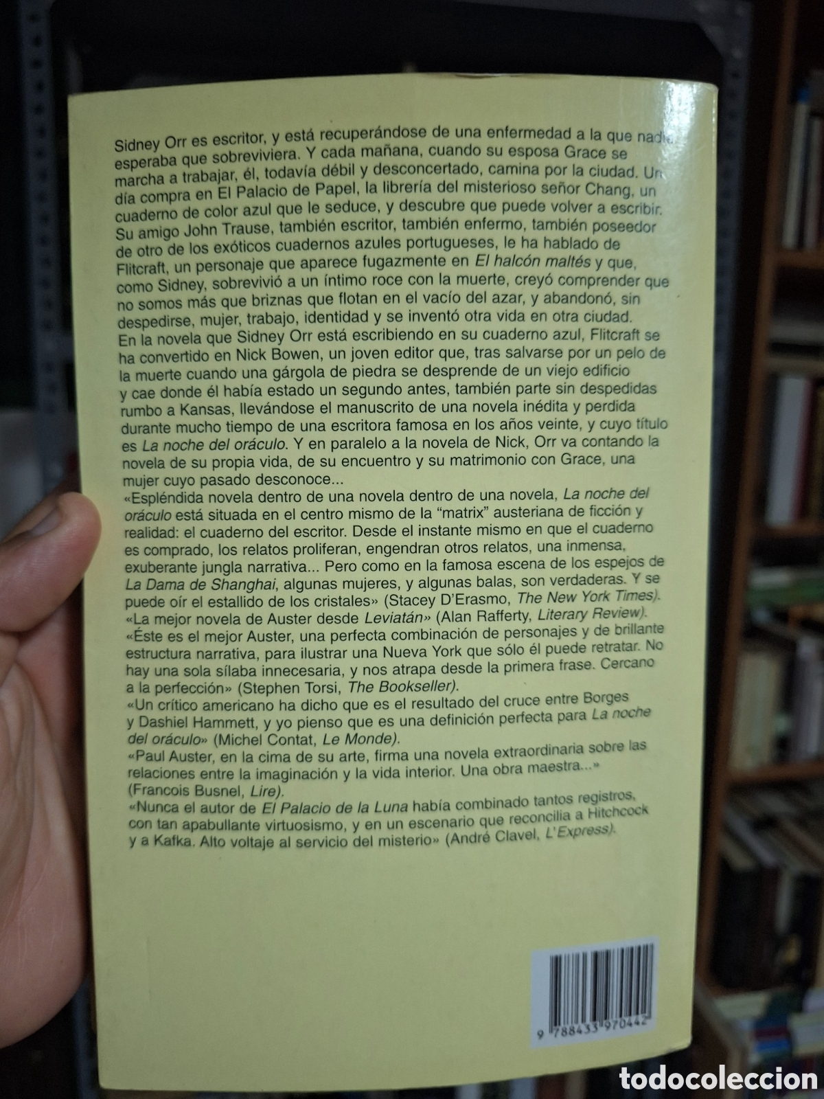 Libros de segunda mano: LA NOCHE DEL ORACULO / PAUL AUSTER - Foto 2