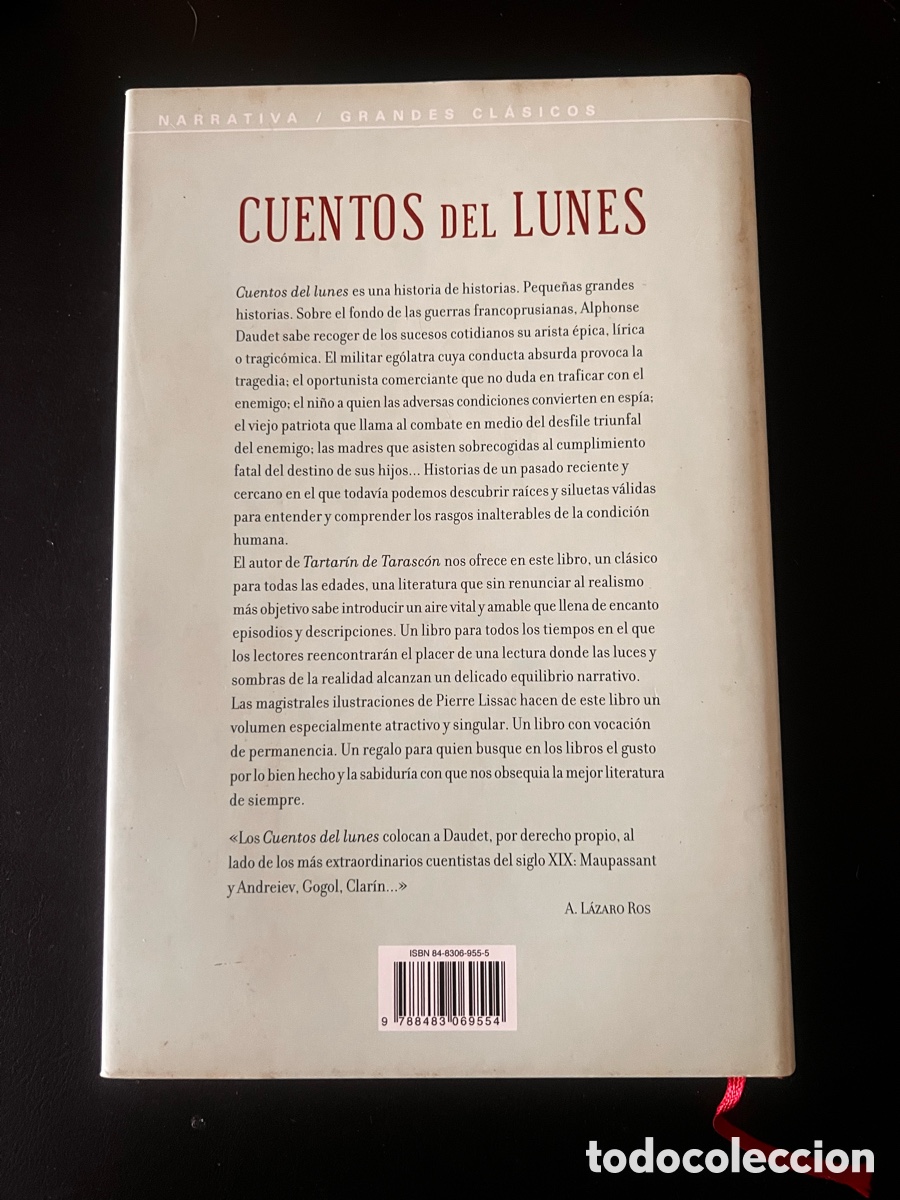 Libros de segunda mano: Cuentos del lunes . Alfonso Daudet. - Foto 2