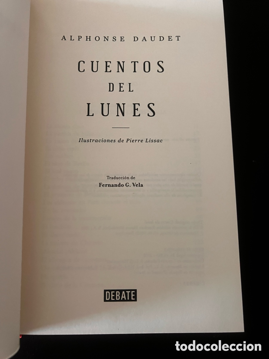 Libros de segunda mano: Cuentos del lunes . Alfonso Daudet. - Foto 5