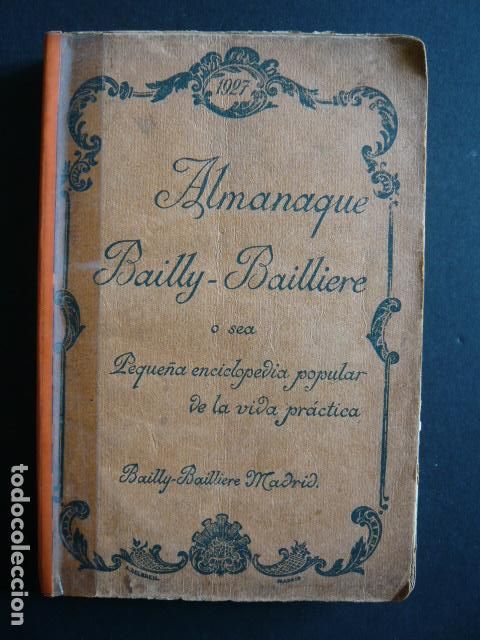 Libros de segunda mano: ALMANAQUE BAILLY BAILLIERE 1927 - Foto 1