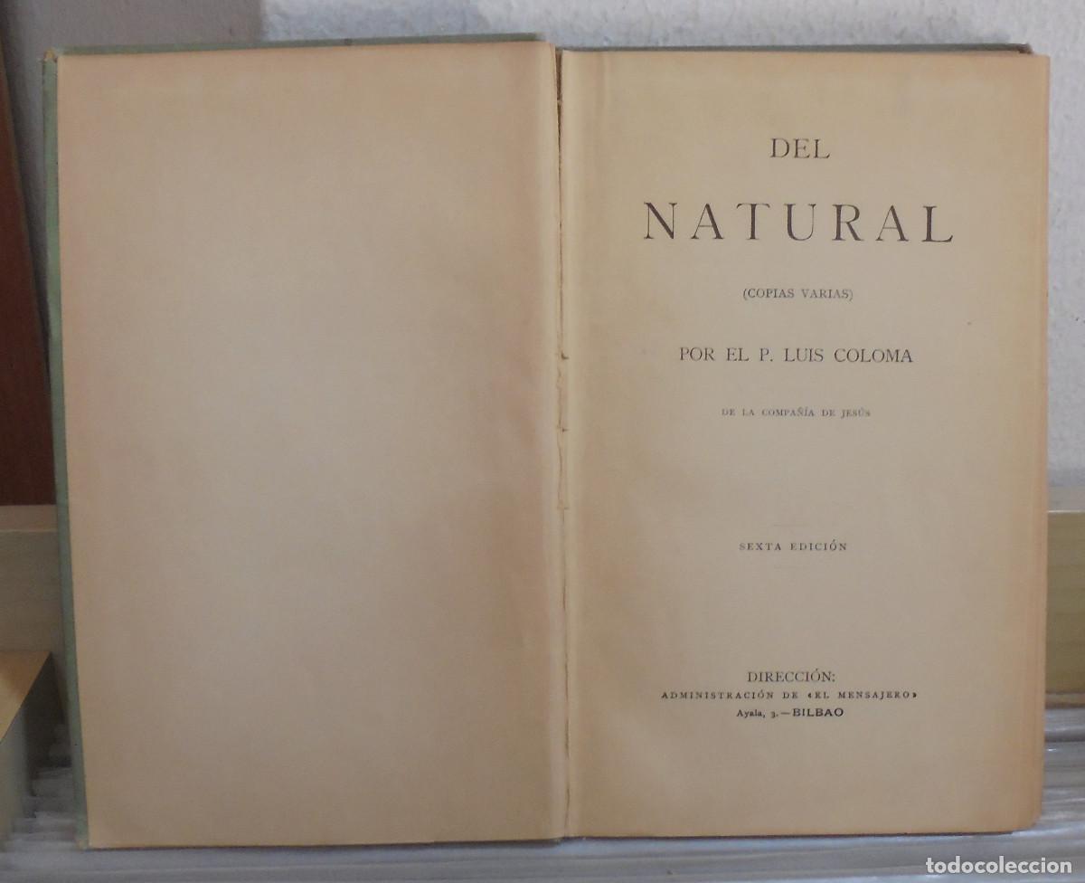 Libros de segunda mano: Del natural. Luis Coloma - Foto 2