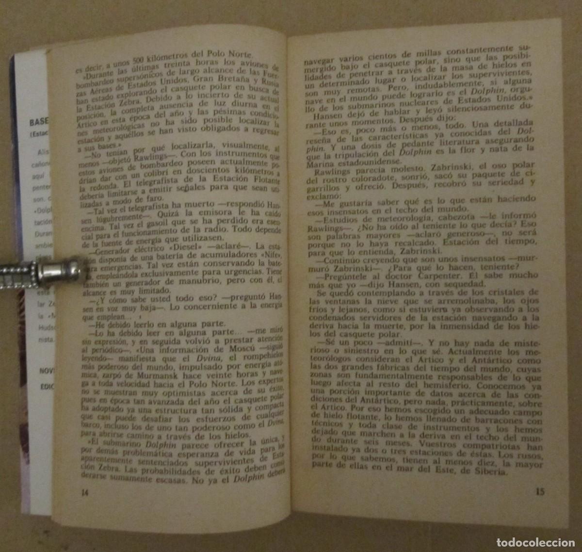 Libros de segunda mano: BASE EN EL &Aacute;RTICO.- Alistair MacLean. - Foto 2
