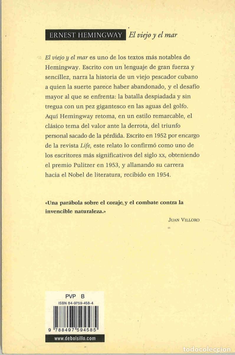 Libros de segunda mano: Ernest Hemingway. El viejo y el mar. 2003 - Foto 2