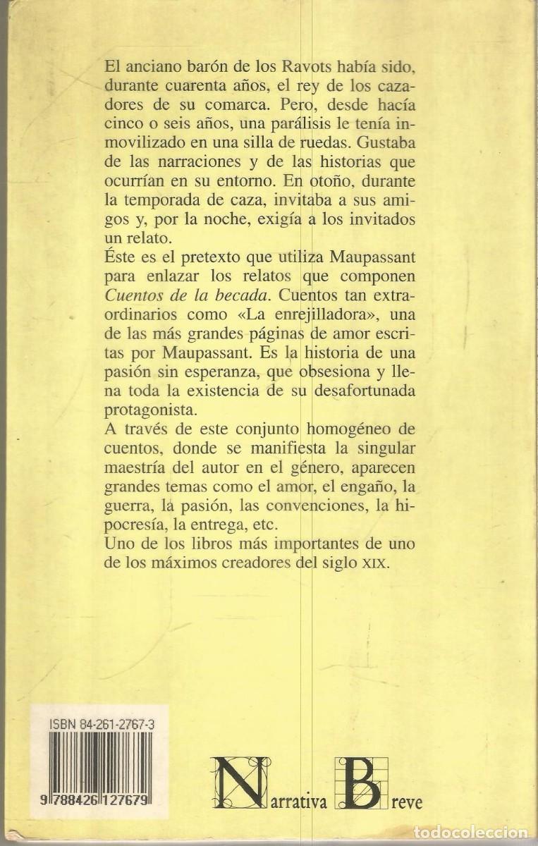 Libros de segunda mano: GUY DE MAUPASSANT. CUENTOS DE LA BECADA. JUVENTUD - Foto 2
