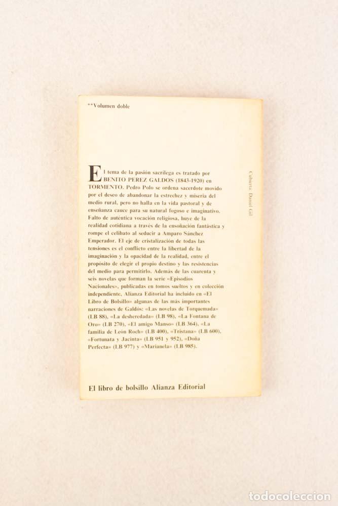 Libros de segunda mano: Tormento - Benito P&eacute;rez Gald&oacute;s - Foto 2