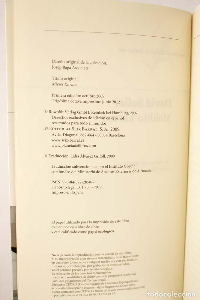 Libros de segunda mano: Maldito karma - David Safier - Foto 3