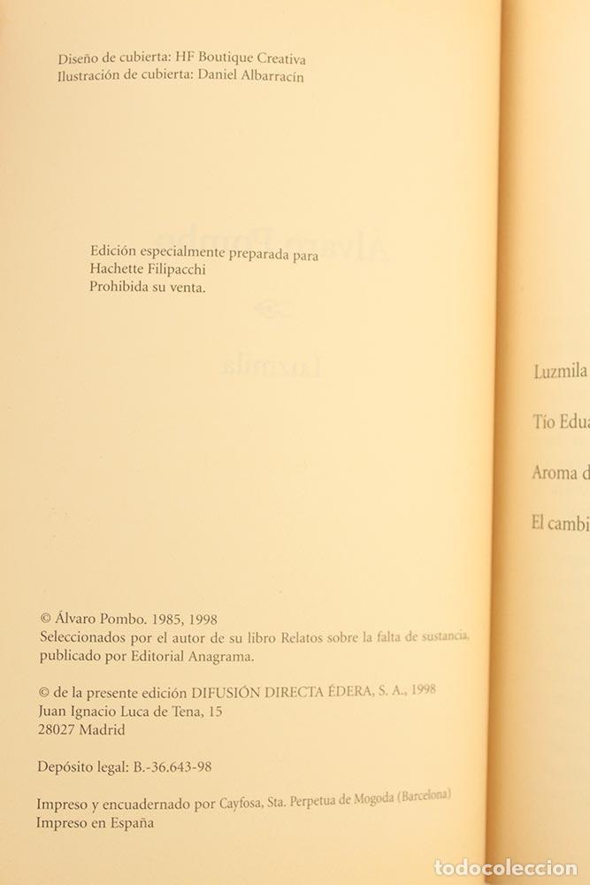 Libros de segunda mano: Luzmila - &Aacute;lvaro Pombo - Foto 4