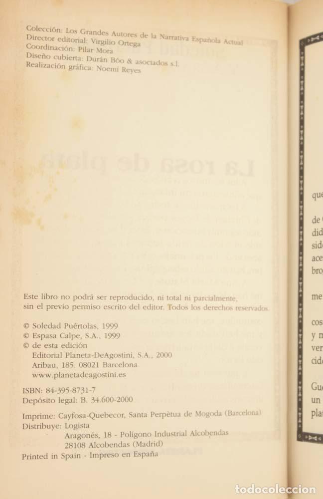Libros de segunda mano: La rosa de plata - Soledad Pu&eacute;rtolas - Foto 4