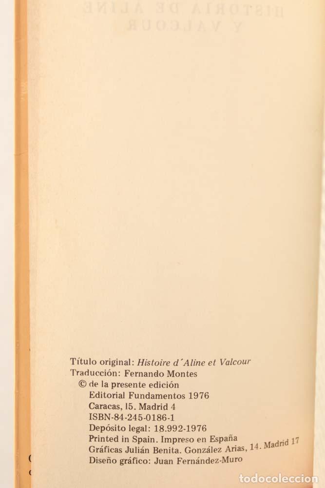 Libros de segunda mano: Historia de Aline y Valcour - Marqu&eacute;s de Sade - Foto 3
