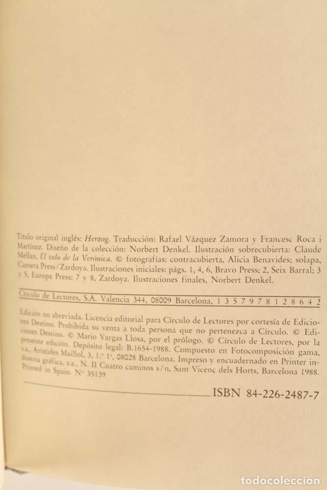 Libros de segunda mano: Herzog - Saul Bellow - Foto 3