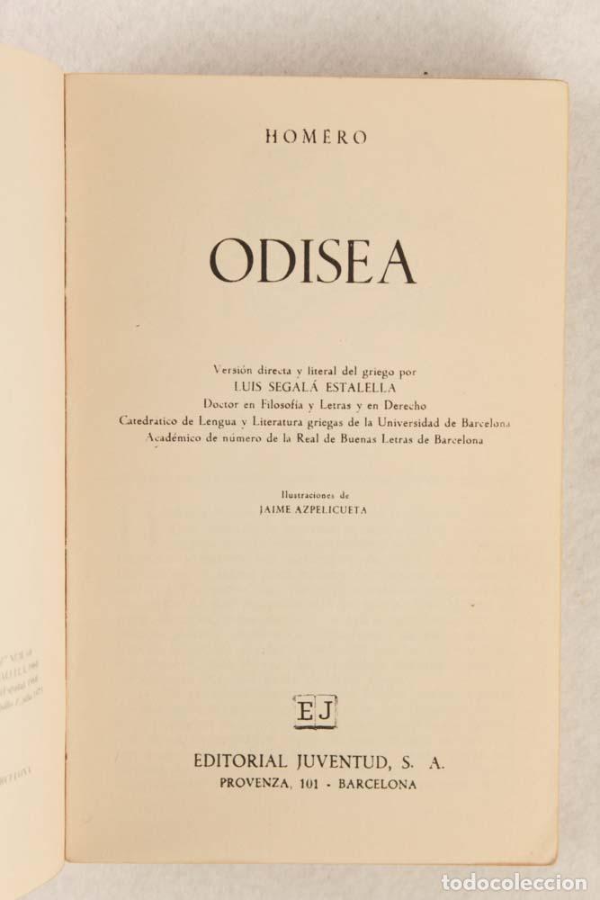 Libros de segunda mano: La Odisea - Homero - Foto 3