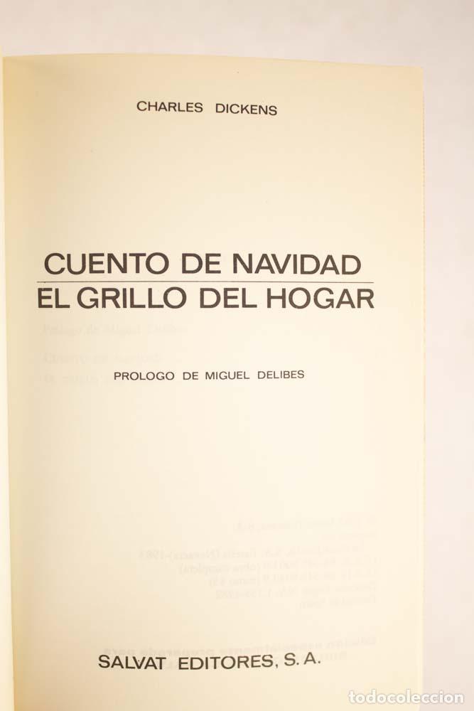 Libros de segunda mano: Cuento de Navidad / El grillo del hogar - Charles Dickens - Foto 3