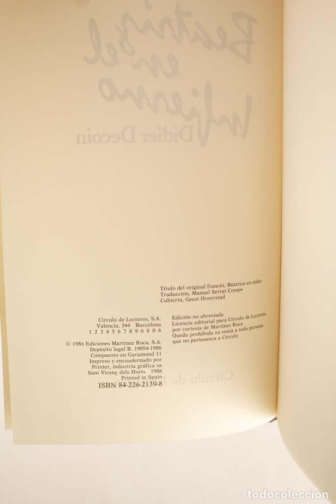 Libros de segunda mano: Beatriz en el infierno - Didier Decoin - Foto 3