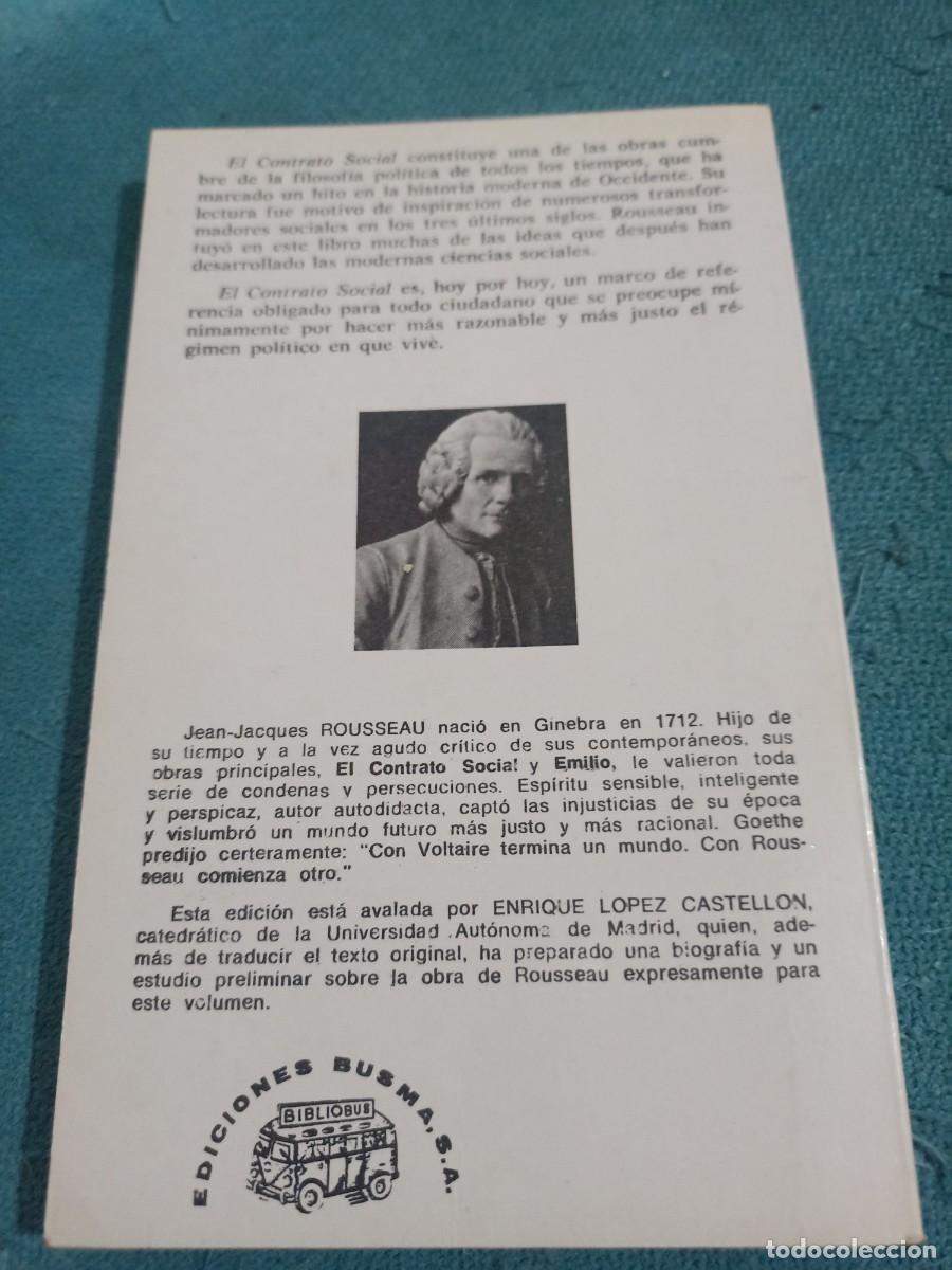 Libros de segunda mano: libro el contrato social - Foto 2
