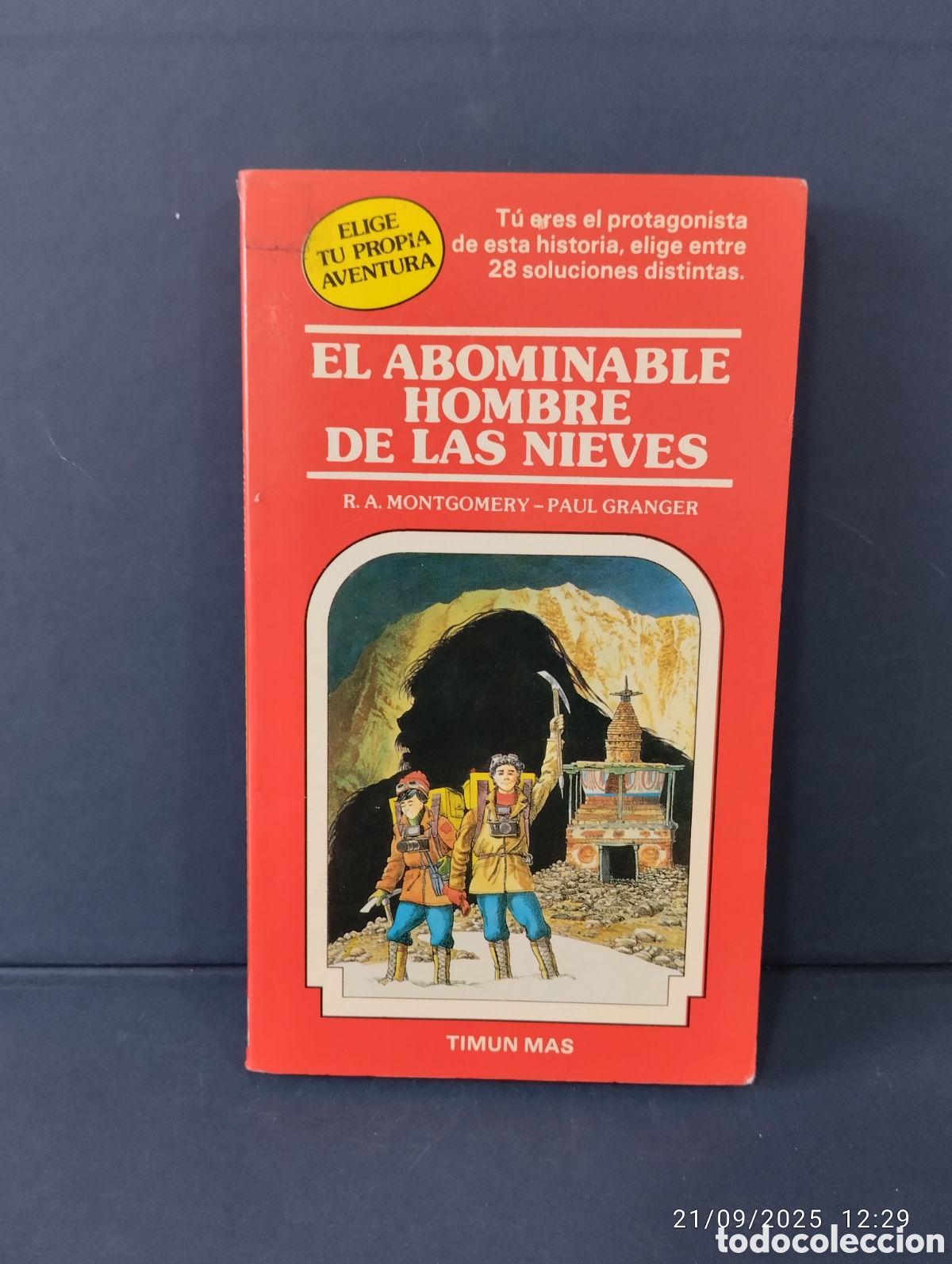 Libros de segunda mano: ELIGE TU PROPIA AVENTURA EL AMOMINABLE HOMBRE DE LAS NIEVES N&deg; 4 TIMUN MAS