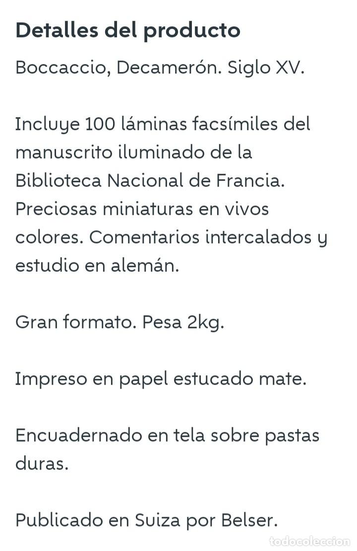 Libros de segunda mano: Boccaccio, Decamer&oacute;n (s. XV) - Foto 7