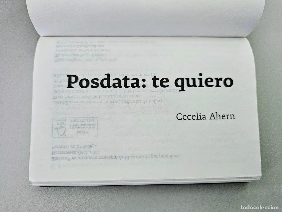 Libros de segunda mano: Posdata: te quiero | Ahern, Cecelia | Editorial Ediciones B, 2010 - Foto 4