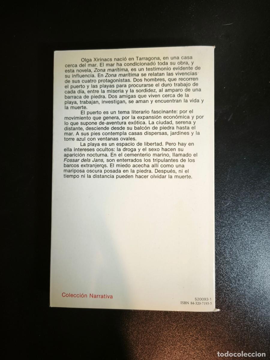 Libros de segunda mano: Zona mar&iacute;tima - Olga Xirinacs - Foto 2