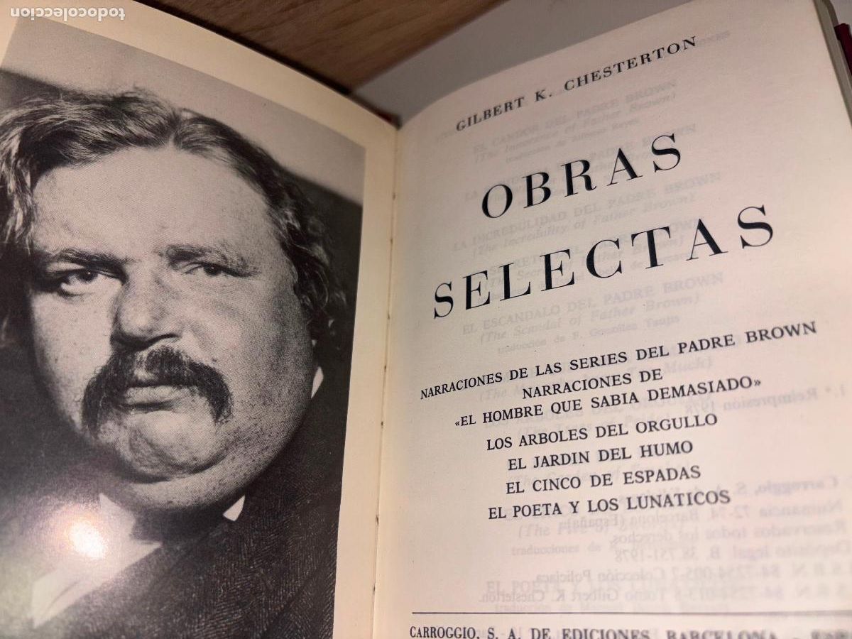 Libros de segunda mano: GILBERT K. CHESTERTON - OBRAS SELECTAS - 1978 - Foto 2