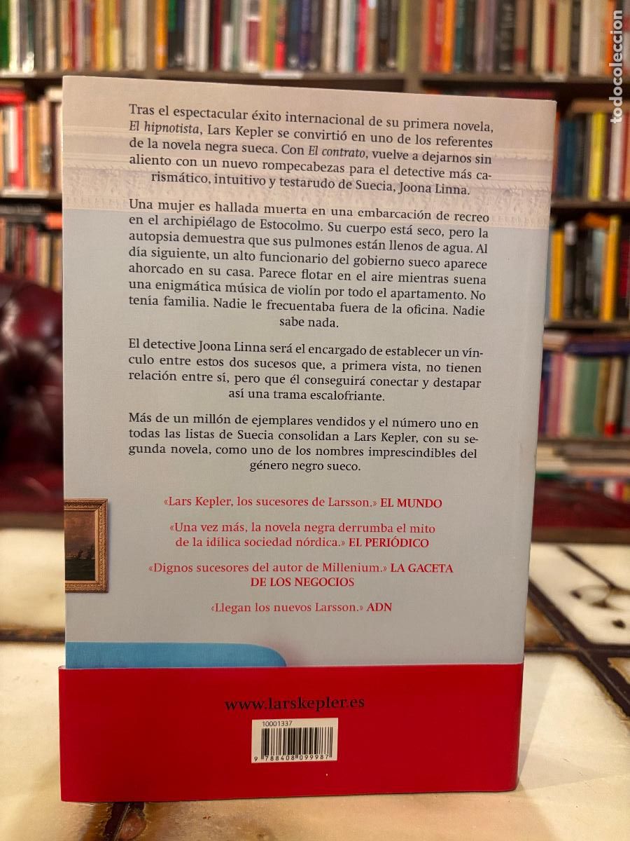 Libros de segunda mano: El contrato. Lars Kepler. - Foto 2