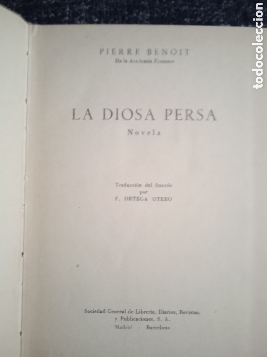 Libros de segunda mano: La Diosa Persa / Pierre Benoit - Foto 2