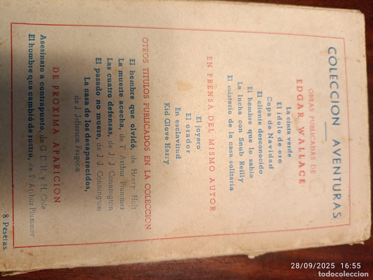 Libros de segunda mano: Copa de Navidad. Edgar Wallace - Foto 2