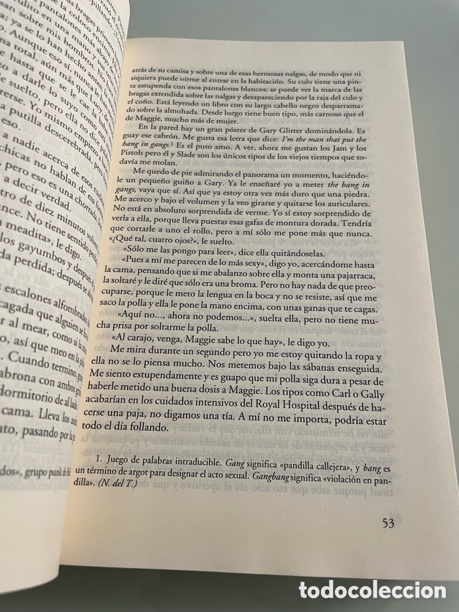 Libros de segunda mano: Cola. Irvine Welsh, Anagrama 1a ed. 2003 - Foto 8