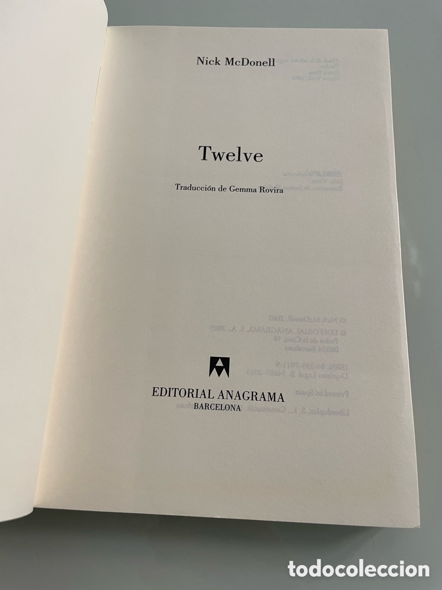 Libros de segunda mano: Twelve. Nick McDonell, Anagrama 1a ed. 2003 - Foto 6