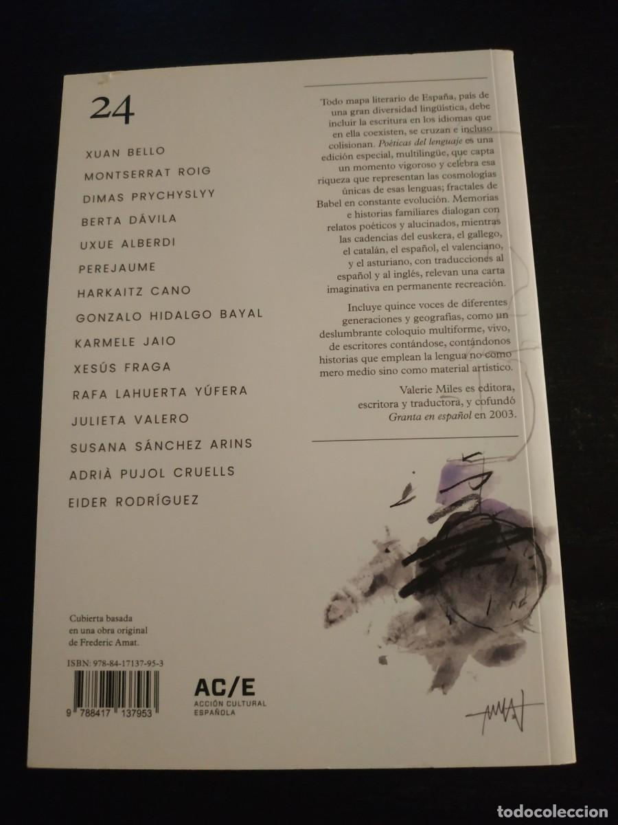 Libros de segunda mano: Po&eacute;ticas del lenguaje. Granta - VVAA - Foto 2