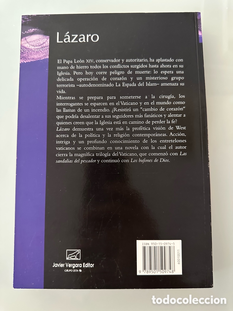 Libros de segunda mano: Lazaro. Morris West. Vergara - Foto 5