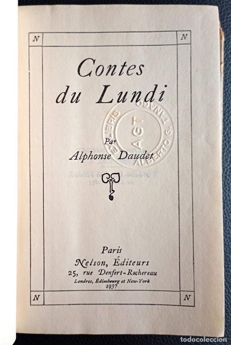 Libros de segunda mano: Alphonse Daudet . Contes du lundi - Foto 3