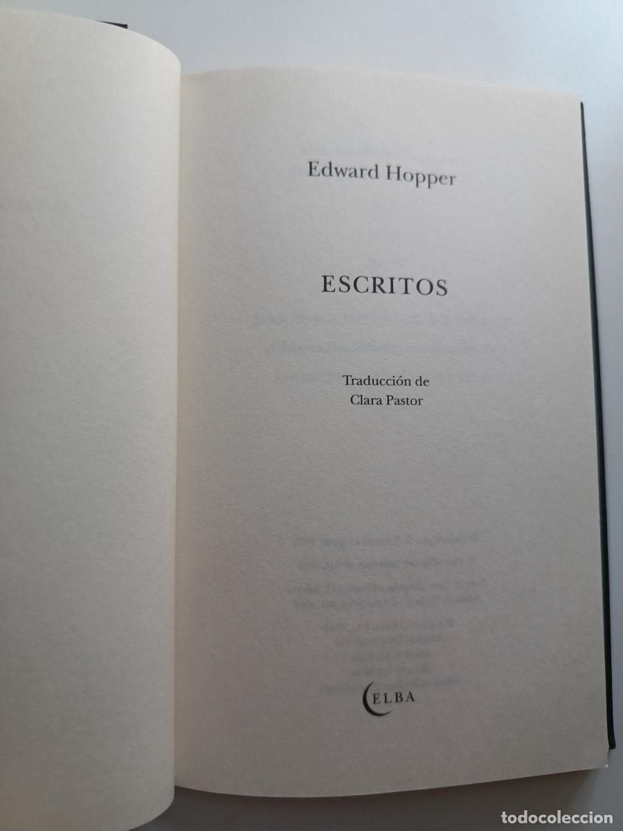 Libros de segunda mano: ESCRITOS EDWARD HOPPER ELBA 2012 - Foto 8