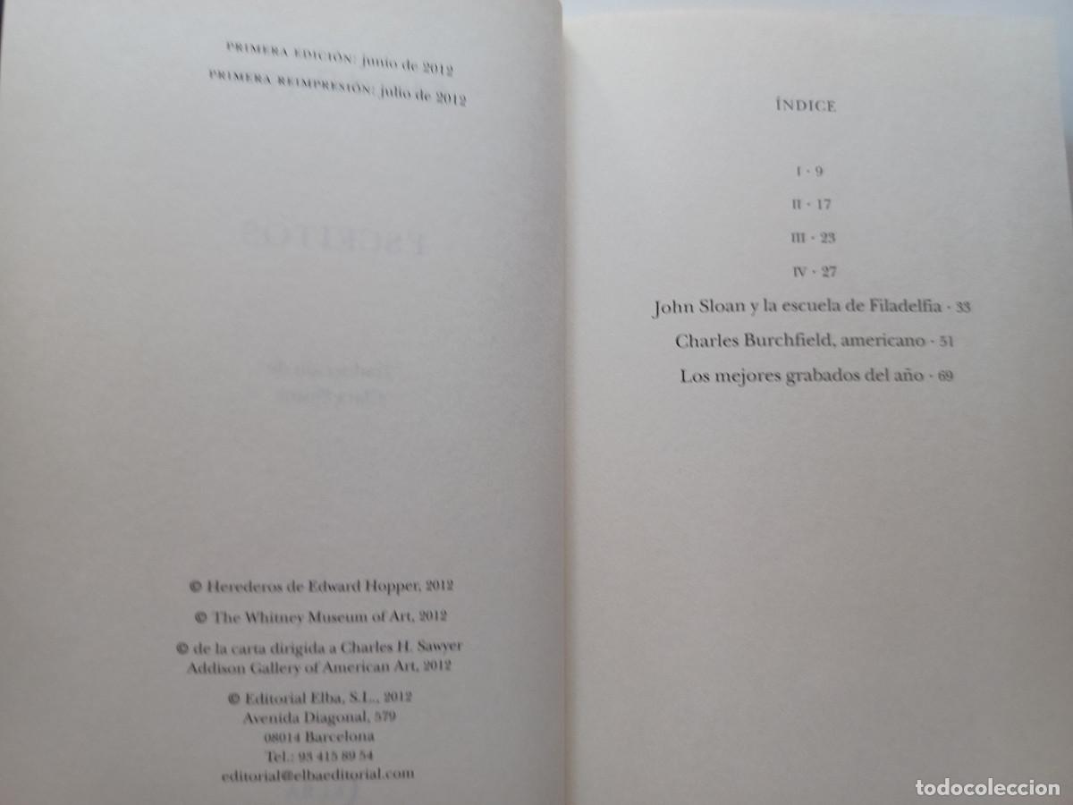 Libros de segunda mano: ESCRITOS EDWARD HOPPER ELBA 2012 - Foto 9