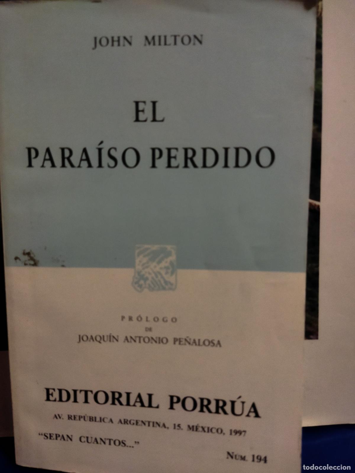 Libros de segunda mano: El para&iacute;so perdido John Milton - Foto 1