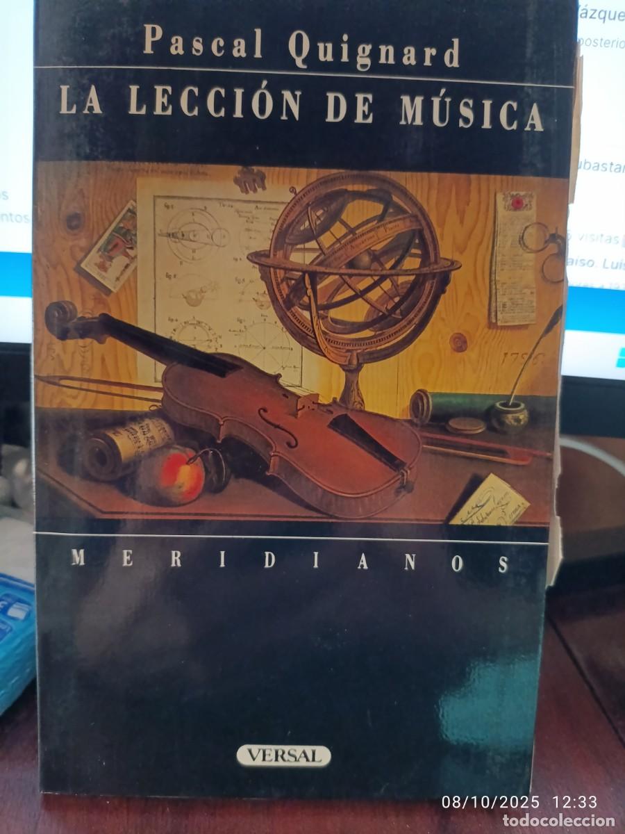 Libros de segunda mano: La lecci&oacute;n de m&uacute;sica. Pascal Quignard - Foto 1