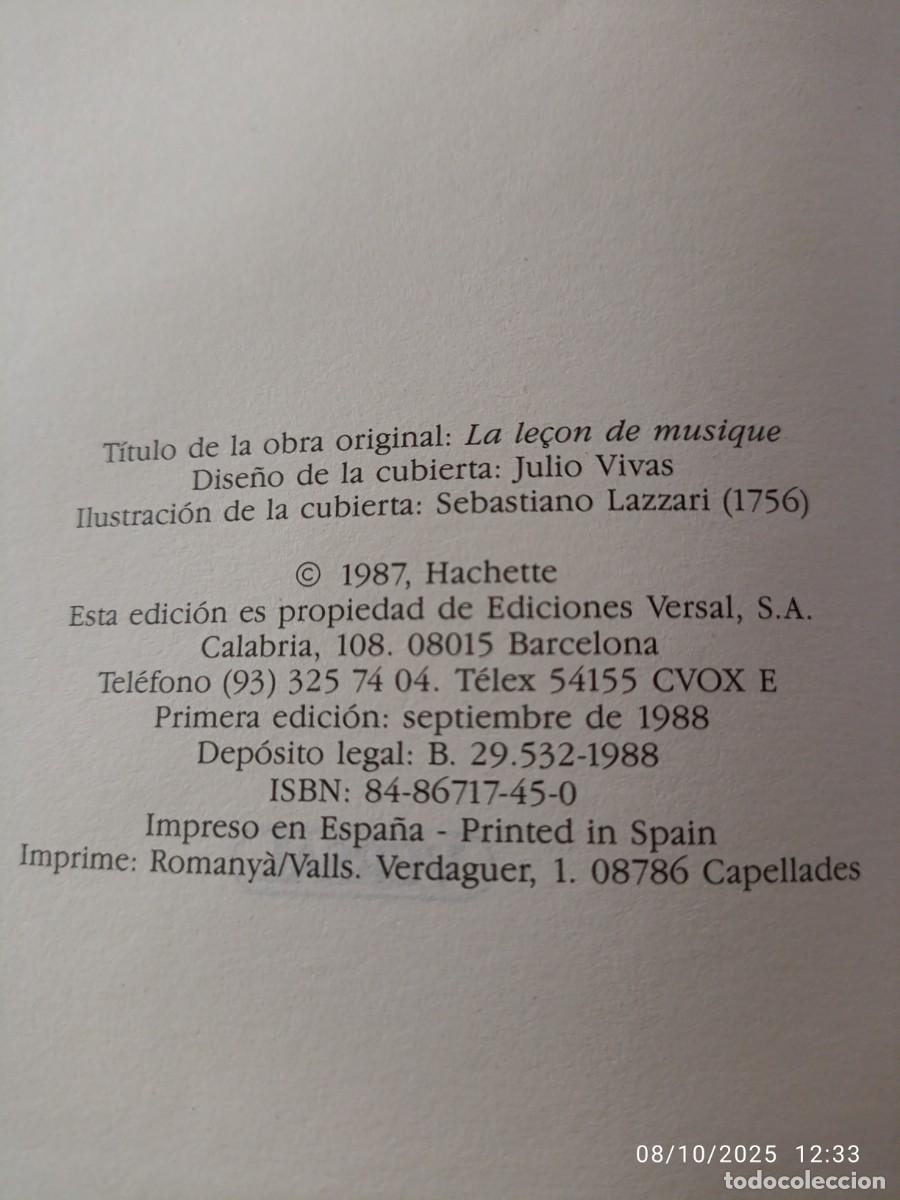 Libros de segunda mano: La lecci&oacute;n de m&uacute;sica. Pascal Quignard - Foto 4