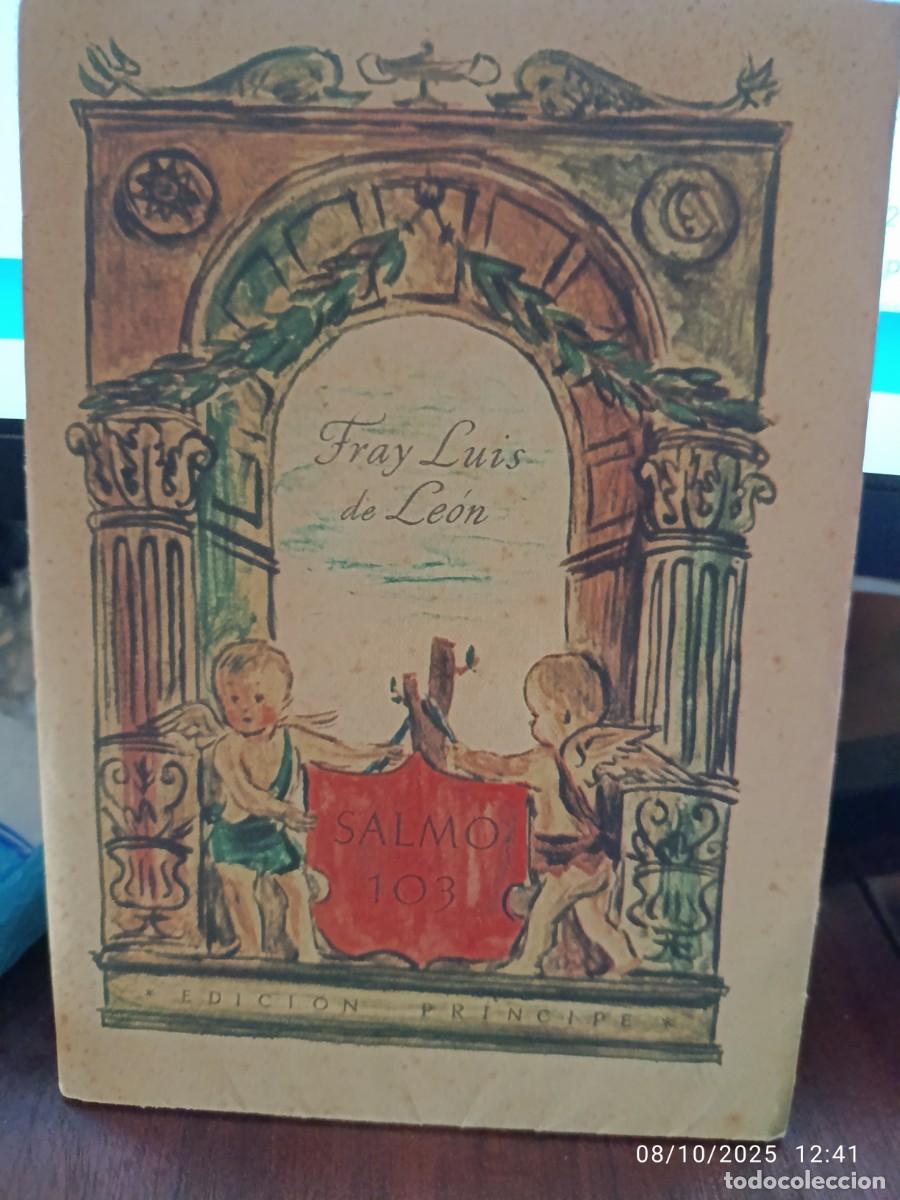 Libros de segunda mano: Salmo 103. Fray Luis de Leon - Foto 1
