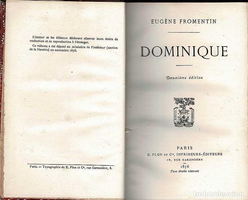 Libros de segunda mano: Dominique - Eug&egrave;ne Fromentin - Foto 2